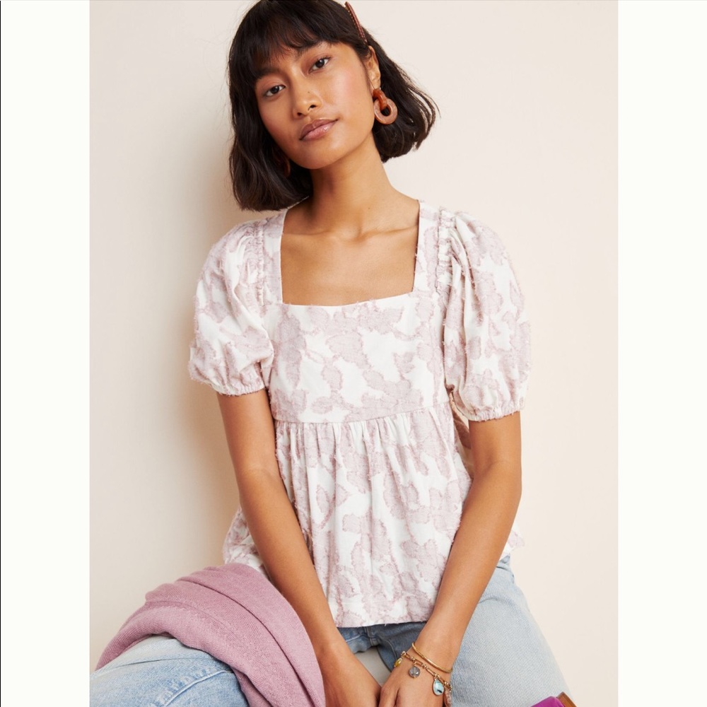 Maeve Anthropologie Batia babydoll top